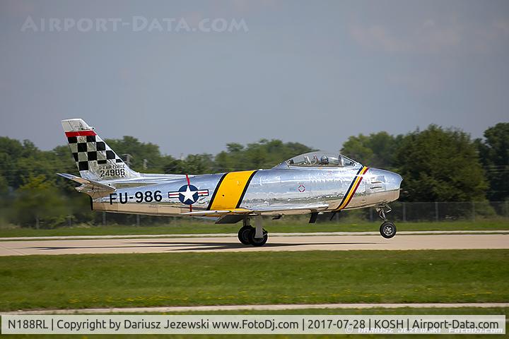 N188RL, 1952 North American F-86F Sabre C/N 191-682, North American F-86F (CWF86-F-30-NA) Sabre 