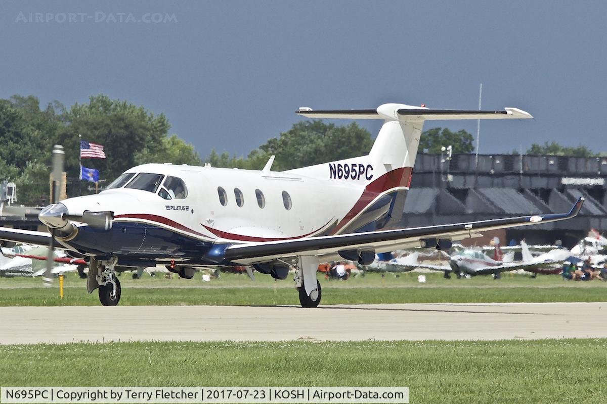 N695PC, 1999 Pilatus PC-12/45 C/N 305, At 2017 EAA AirVenture at Oshkosh