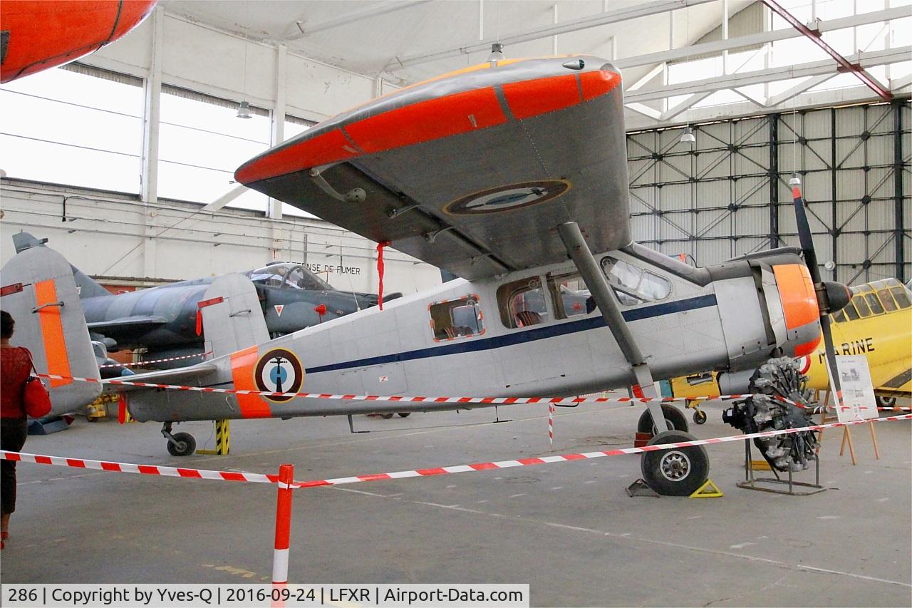 286, Max Holste MH-1521 Broussard C/N 286, Max Holste MH-1521C-1 Broussard, Preserved at Naval Aviation Museum, Rochefort-Soubise airport (LFXR)