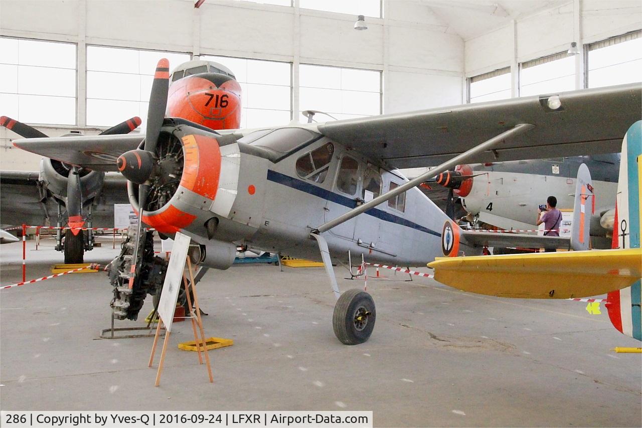 286, Max Holste MH-1521 Broussard C/N 286, Max Holste MH-1521C-1 Broussard, Preserved at Naval Aviation Museum, Rochefort-Soubise airport (LFXR)
