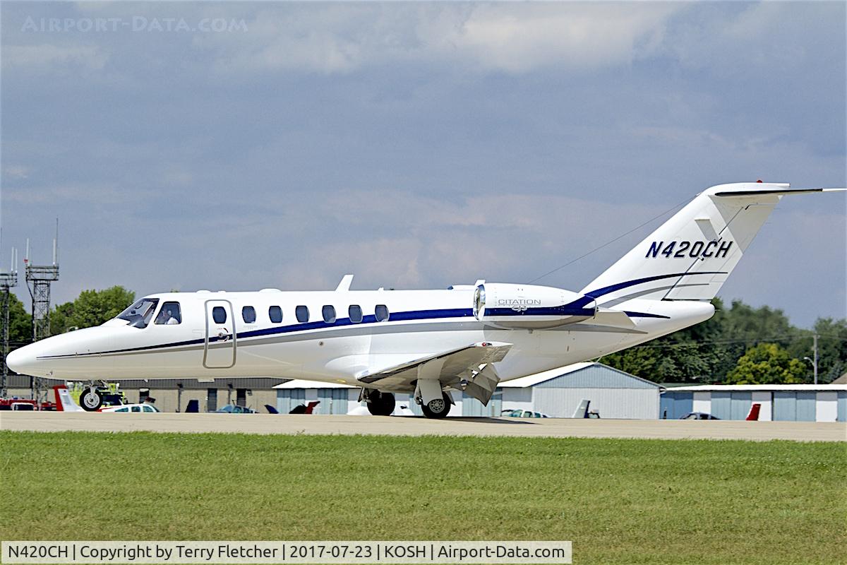 N420CH, 2007 Cessna 525B CitationJet Cj3 C/N 525B0151, At 2017 EAA AirVenture at Oshkosh