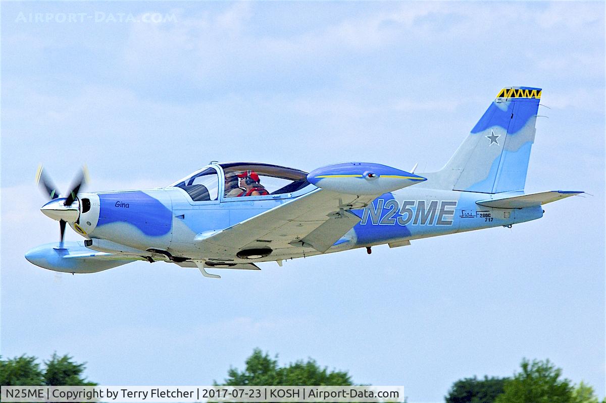 N25ME, 1983 SIAI-Marchetti SF-260 C/N 717, At 2017 EAA AirVenture at Oshkosh