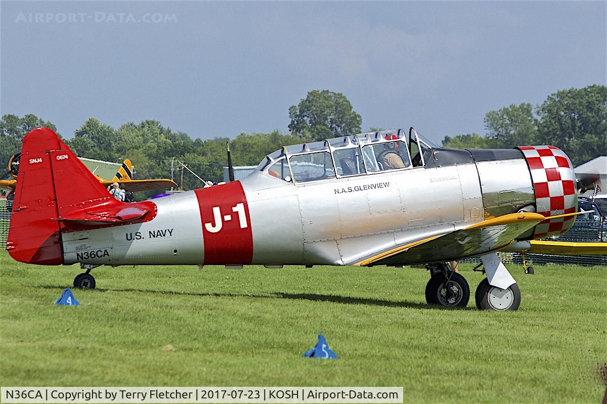 N36CA, North American AT-6D Texan C/N 88-10677, At 2017 EAA AirVenture at Oshkosh