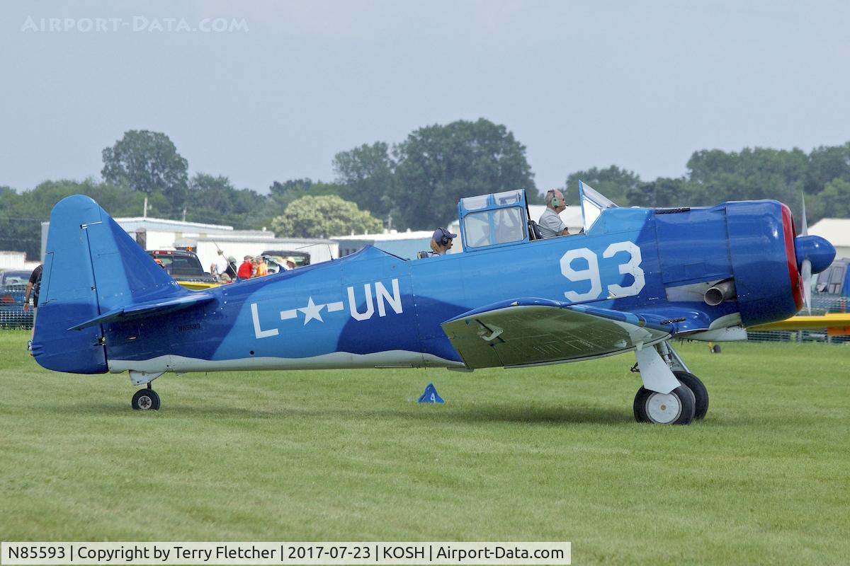 N85593, 1957 North American AT-6D Texan C/N 121-42415, At 2017 EAA AirVenture at Oshkosh