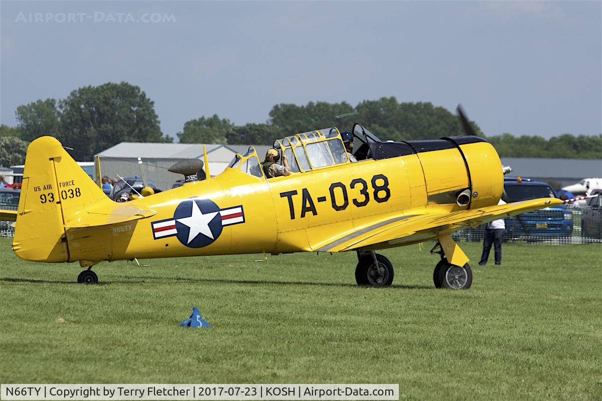 N66TY, North American T-6G Texan C/N 168-142, At 2017 EAA AirVenture at Oshkosh