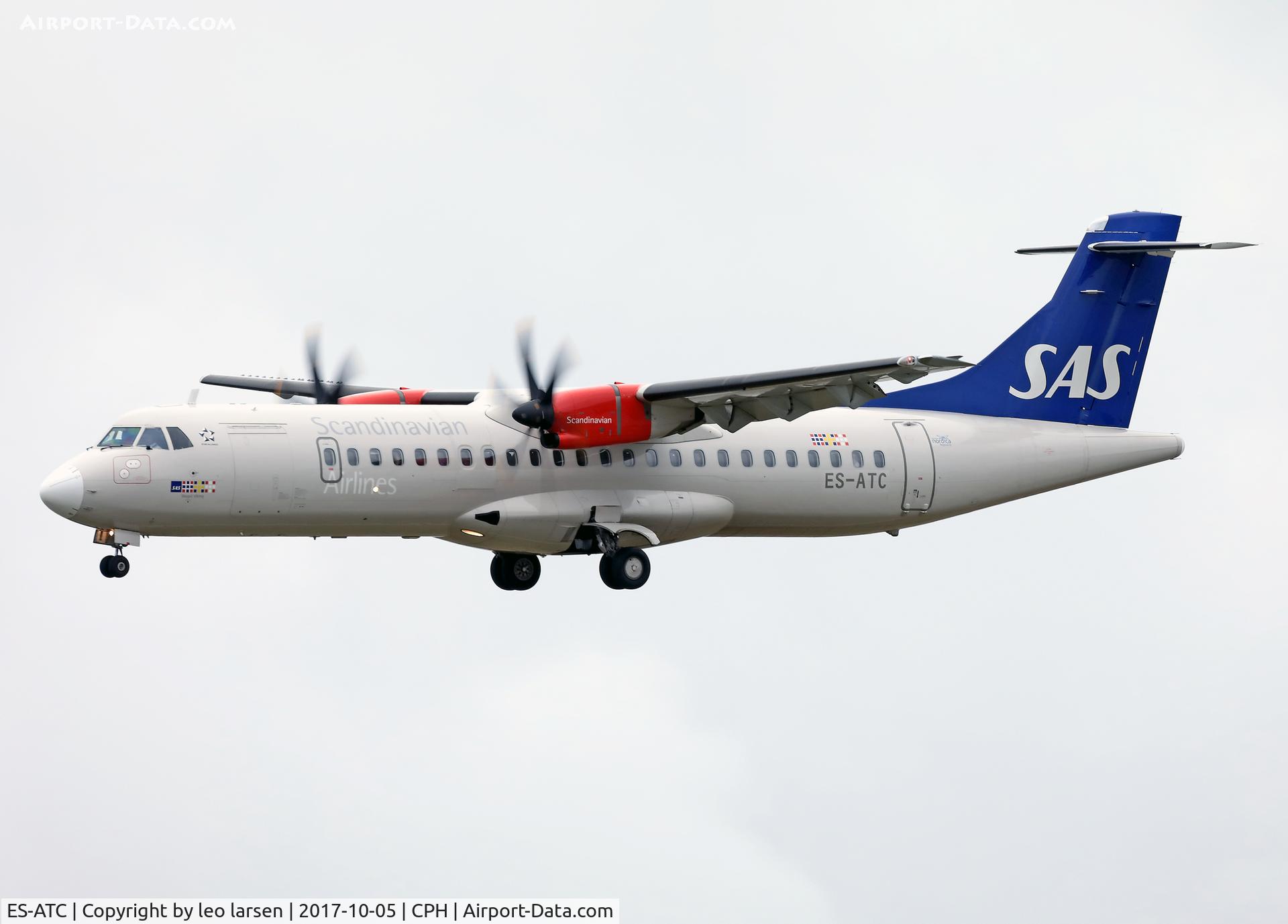 ES-ATC, 2014 ATR 72-212A C/N 1164, Copenhagen 5.10.2017
