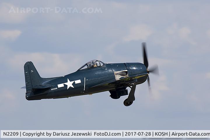 N2209, 1945 Grumman F8F-1B Bearcat C/N 122095, Grumman F8F-1B Bearcat  C/N 122095, N2209