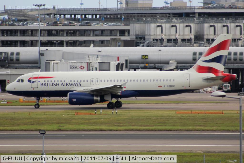 G-EUUU, 2008 Airbus A320-232 C/N 3351, Taxiing