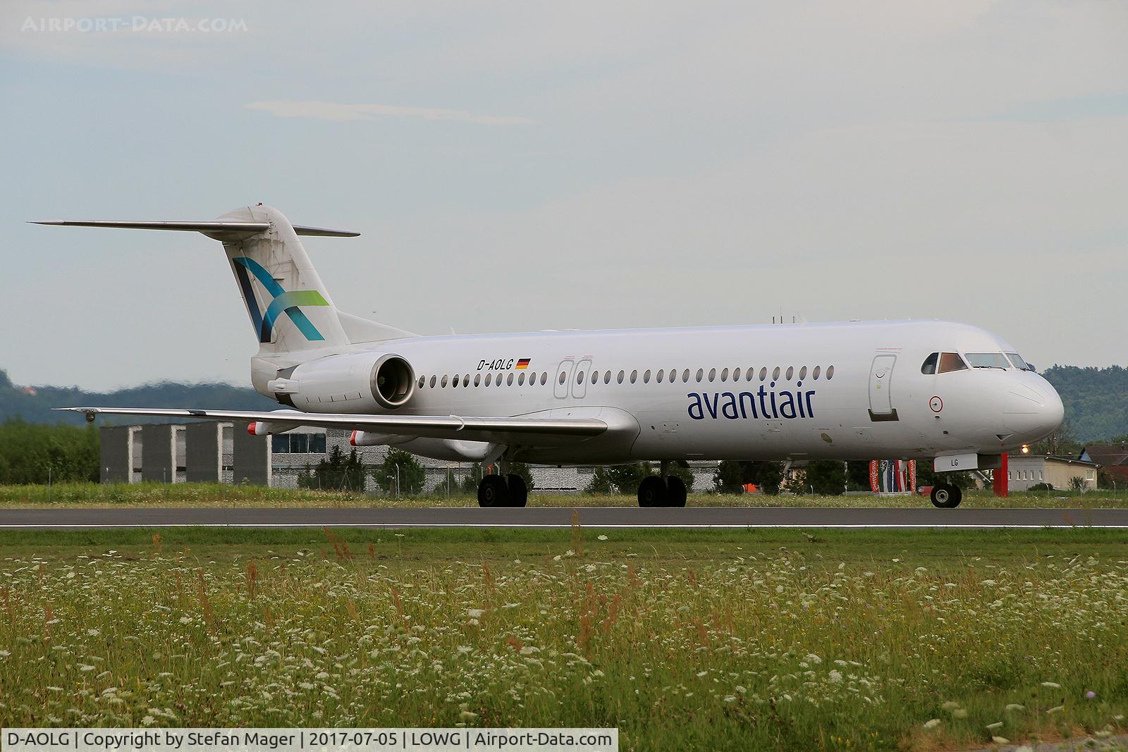 D-AOLG, 1993 Fokker 100 (F-28-0100) C/N 11452, Avanti Air Fokker 100 @GRZ