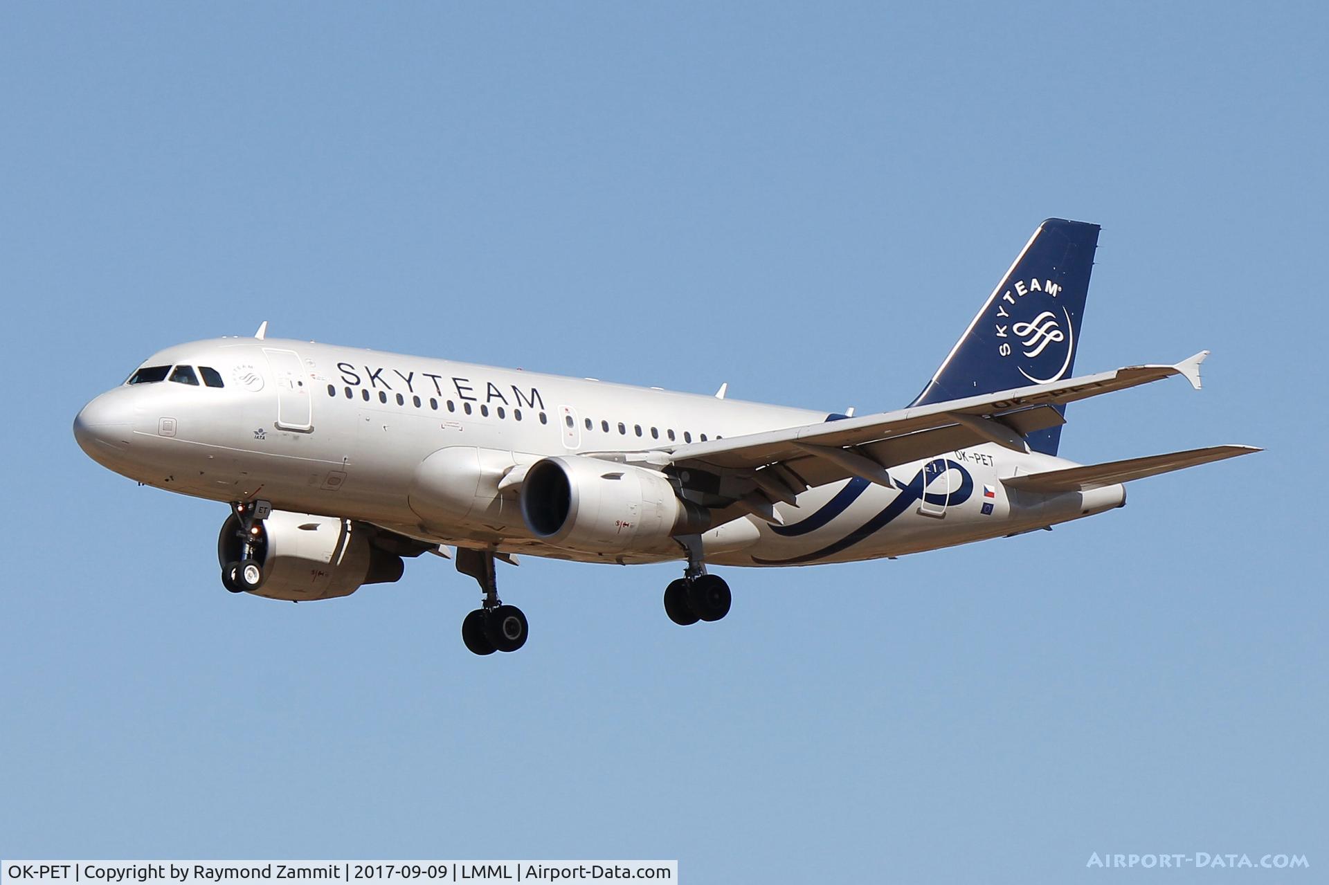 OK-PET, 2010 Airbus A319-112 C/N 4258, A319 OK-PET CSA in SkyTeam livery