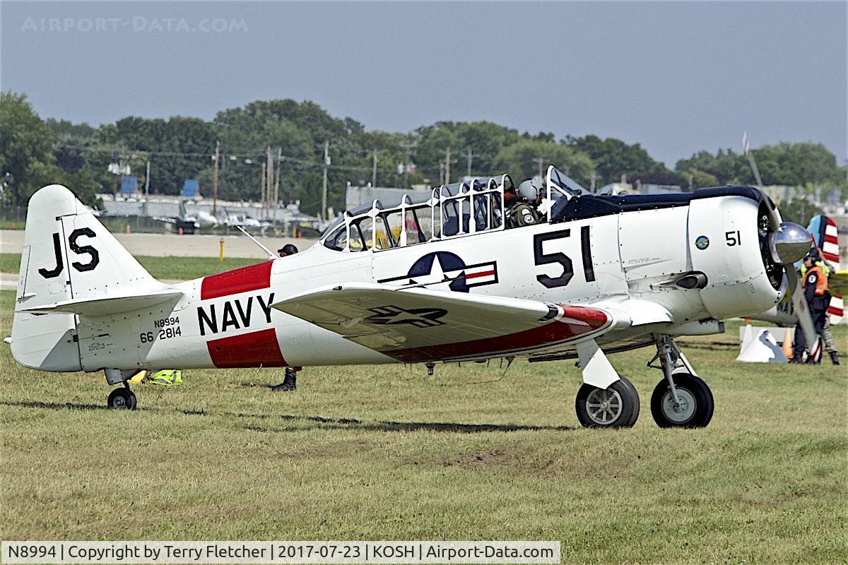 N8994, 1943 Noorduyn AT-16 Harvard II C/N 66-2814, At 2017 EAA AirVenture at Oshkosh