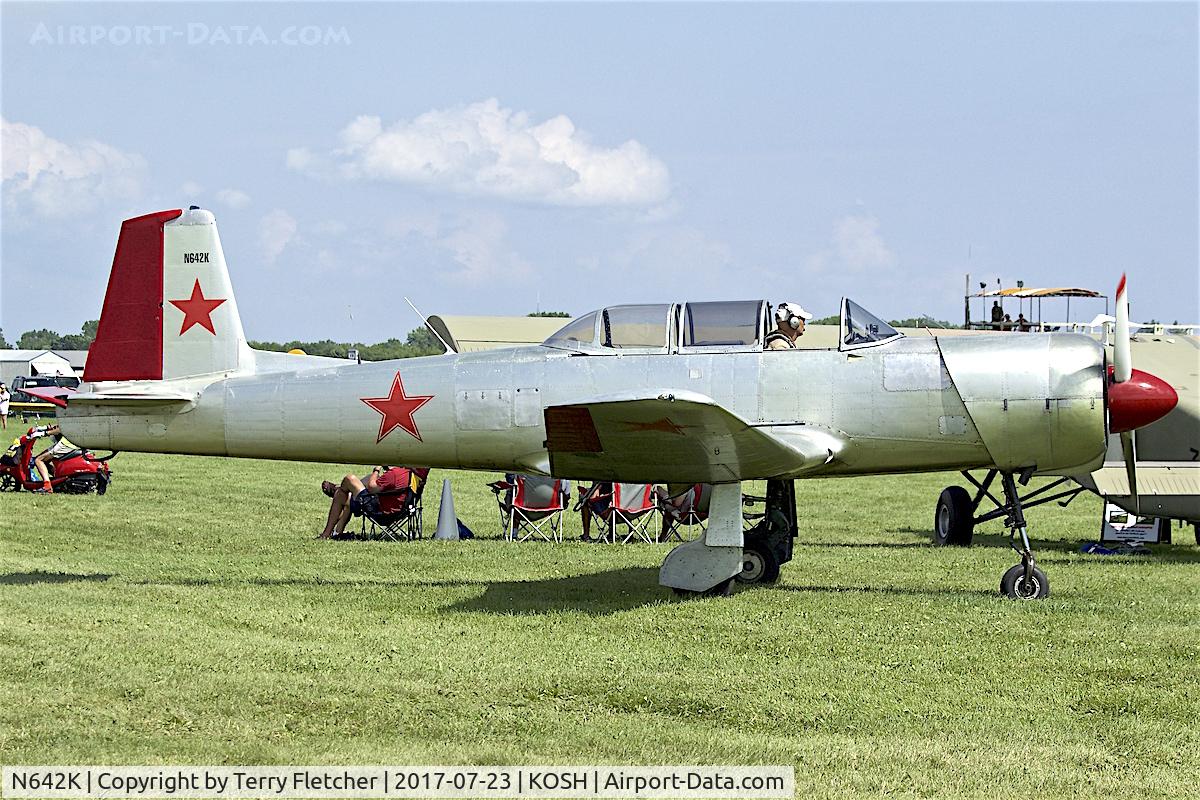 N642K, 1985 Nanchang CJ-6A C/N 4232013, At 2017 EAA AirVenture at Oshkosh