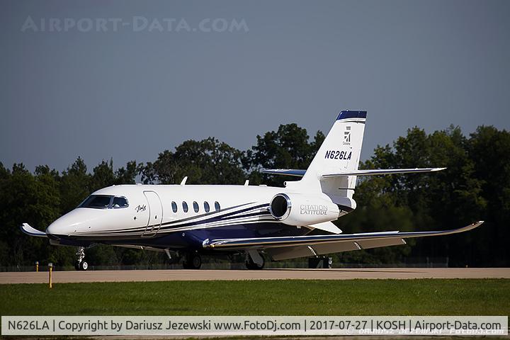 N626LA, 2016 Cessna 680A Citation Latitude C/N 680A-0026, Textron Aviation Inc 680A  C/N 680A-0026 , N626LA