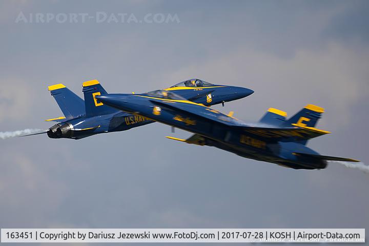 163451, 1988 McDonnell Douglas F/A-18C Hornet C/N 0662/C020, F/A-18C Hornet 163451 C/N 0662 from Blue Angels Demo Team  NAS Pensacola, FL