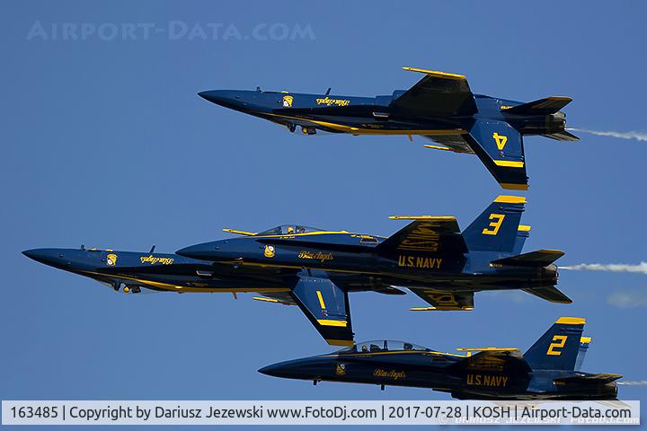 163485, 1988 McDonnell Douglas F/A-18C Hornet C/N 0717/C044, F/A-18C Hornet 163485  from Blue Angels Demo Team  NAS Pensacola, VA