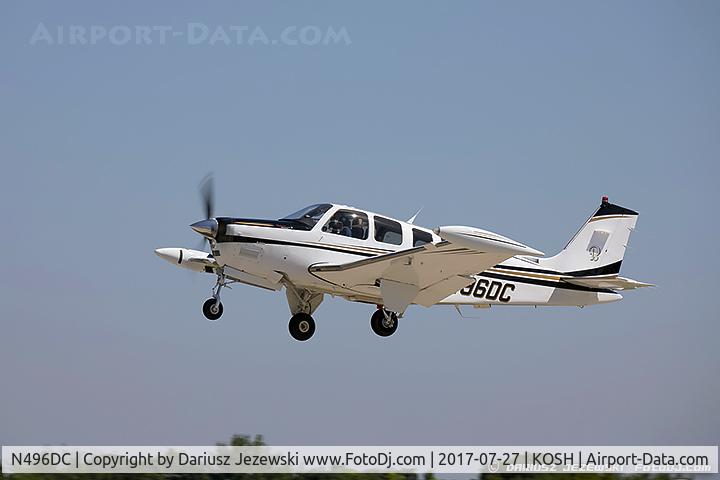 N496DC, Raytheon Aircraft Company G36 C/N E-3741, Raytheon G36 Bonanza  C/N E3741 , N496DC