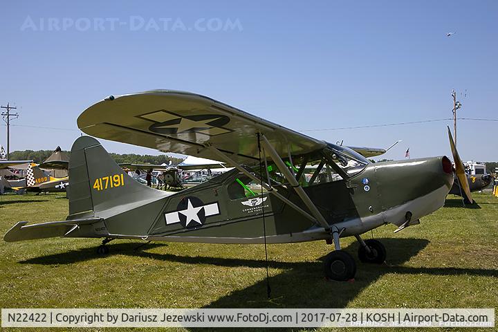 N22422, Stinson L-5B Sentinel C/N 44-17191A, Stinson L-5B Sentinel  C/N 44-17191A, N22422