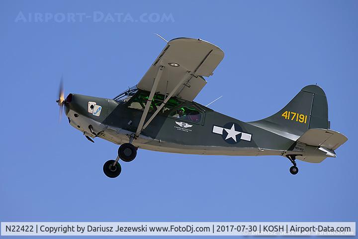 N22422, Stinson L-5B Sentinel C/N 44-17191A, Stinson L-5B Sentinel  C/N 44-17191A, N22422