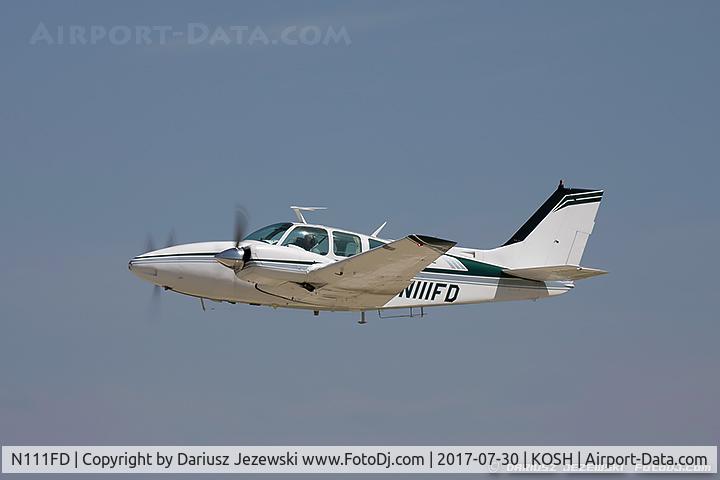 N111FD, 1966 Beech C55 Baron (95-C55) C/N TE-66, Twin