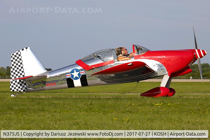 N375JS, 2000 Vans RV-6 C/N 23645, Vans RV-6  C/N 23645, N375JS