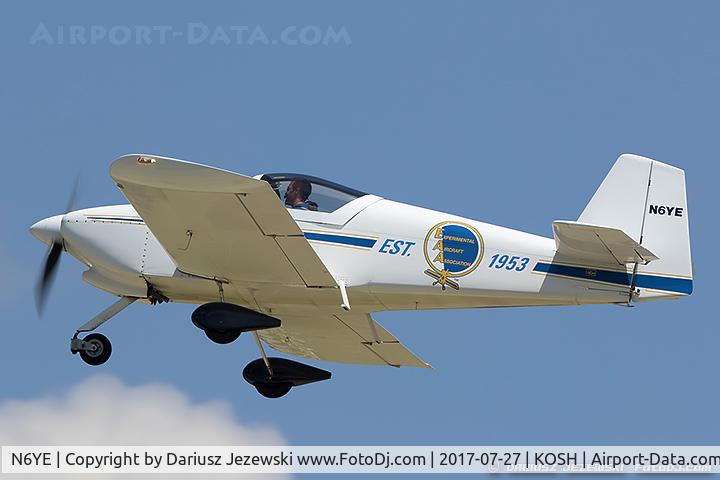 N6YE, 1997 Vans RV-6A C/N 2557, Vans RV-6A  C/N 2557, N6YE