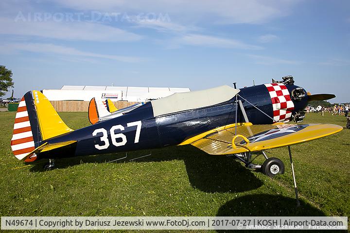 N49674, 1941 Ryan Aeronautical ST3KR C/N 1396, Ryan Aeronautical ST3KR  C/N 1396, N49674