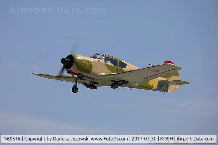 N60516, 1977 Yakovlev Yak-18T C/N 7200315, Yakovlev Yak-18T  C/N 7200315, N60516