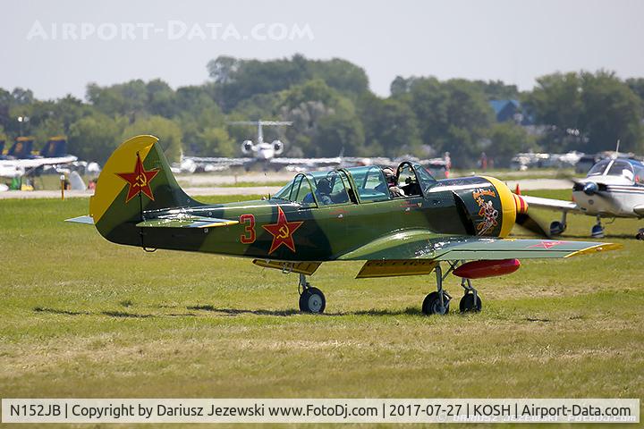 N152JB, 1981 Yakovlev (Aerostar) Yak-52 C/N 811403, Yakovlev (Aerostar) Yak-52  C/N 811403, N152JB