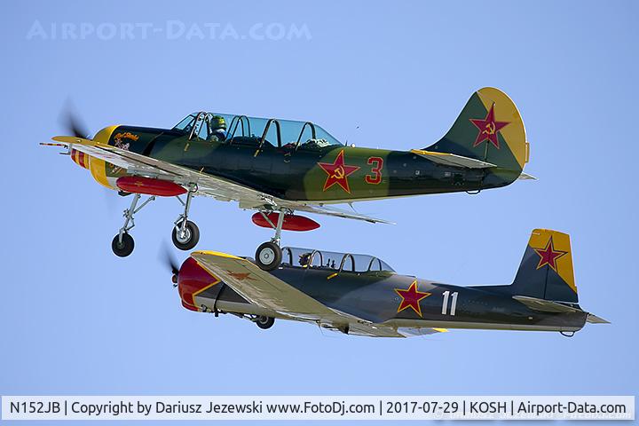 N152JB, 1981 Yakovlev (Aerostar) Yak-52 C/N 811403, Yakovlev (Aerostar) Yak-52  C/N 811403, N152JB