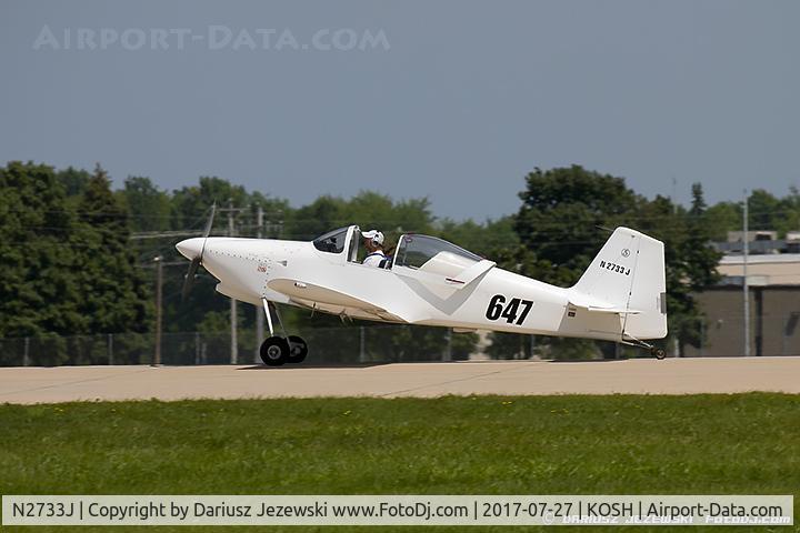 N2733J, Vans RV-6 C/N 21698, Vans RV-6  C/N 21698, N2733J