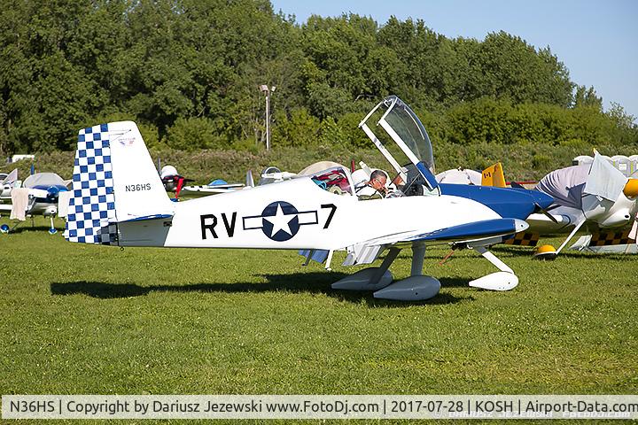 N36HS, 1982 Beech A36 Bonanza 36 C/N E-2045, Vans RV-7A  C/N 72382, N36HS