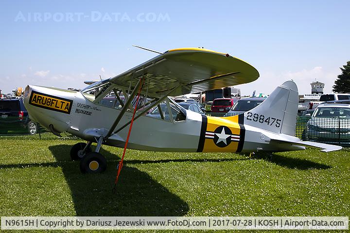 N9615H, 1943 Stinson L-5 Sentinel C/N 76-716, Stinson L-5 Sentinel  C/N 76-716, N9615H