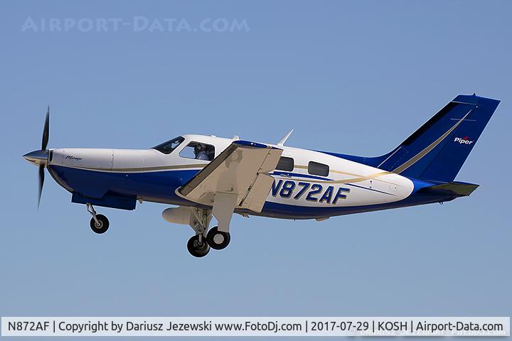 N872AF, 2013 Piper PA-46-350P Malibu Mirage C/N 4636598, Piper PA-46-350P Malibu Mirage  C/N 4636598, N872AF