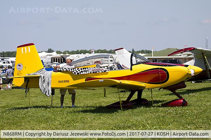 N868RM, 2012 Vans RV-8A C/N 81347, Vans RV-8A  C/N 81347, N868RM