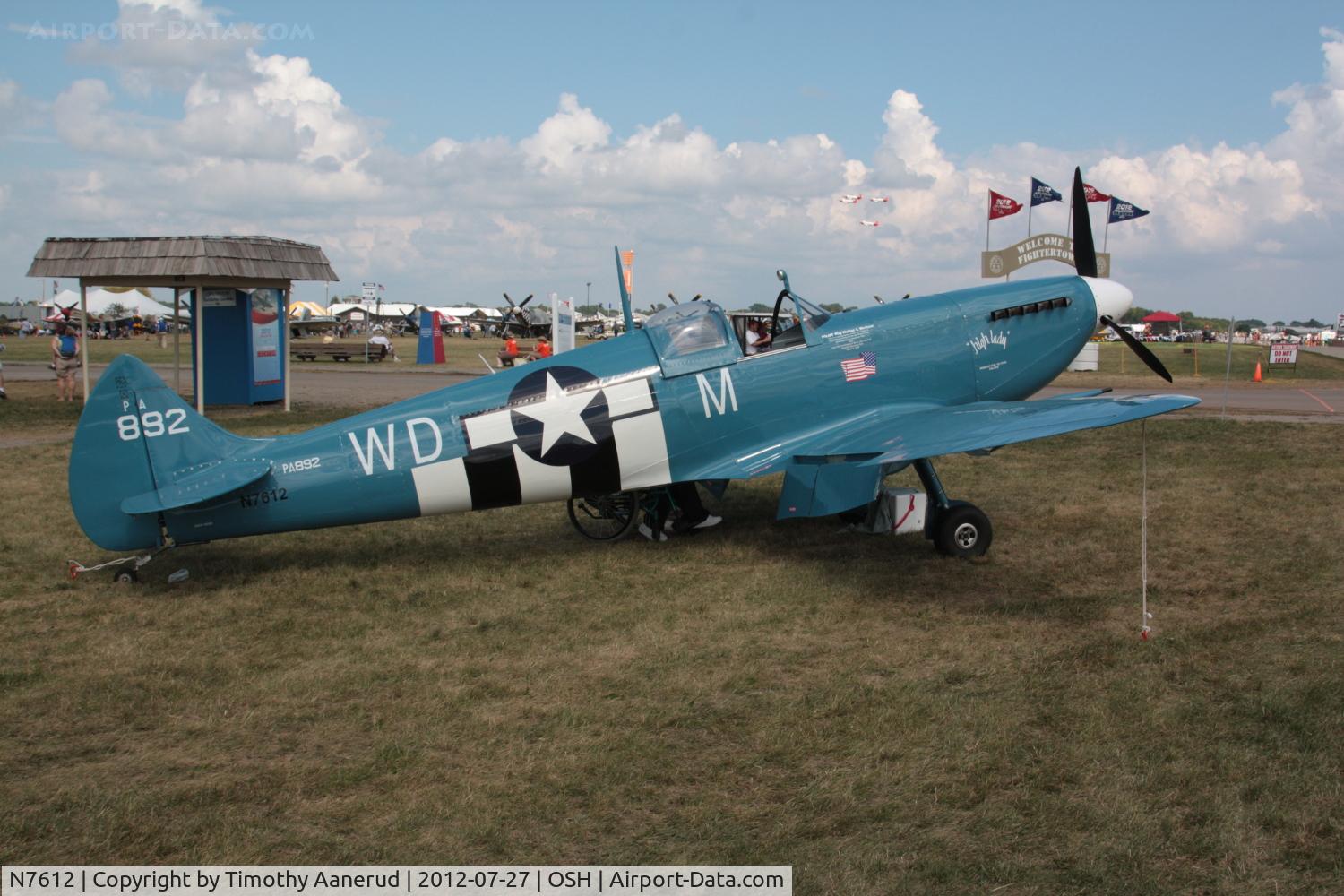 N7612, Supermarine Aircraft Spitfire Mk.26B C/N 077, MK26B HOLDINGS LLC Spitfire Mk.26B, c/n: 077