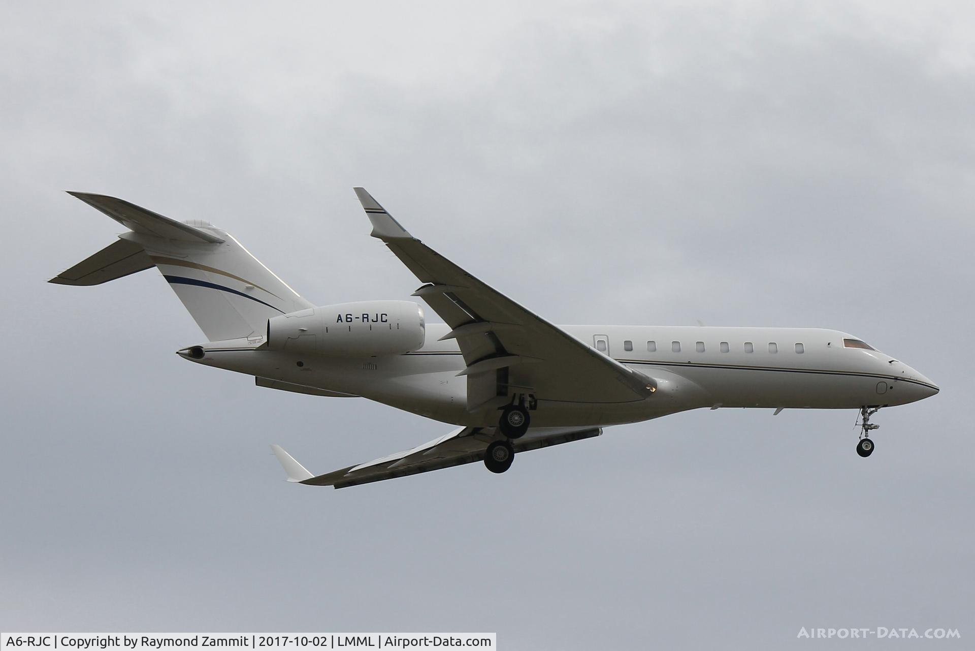 A6-RJC, Bombardier BD-700 Global 5000 C/N 9600, Bombardier BD-700 A6-RJC Royal Jet