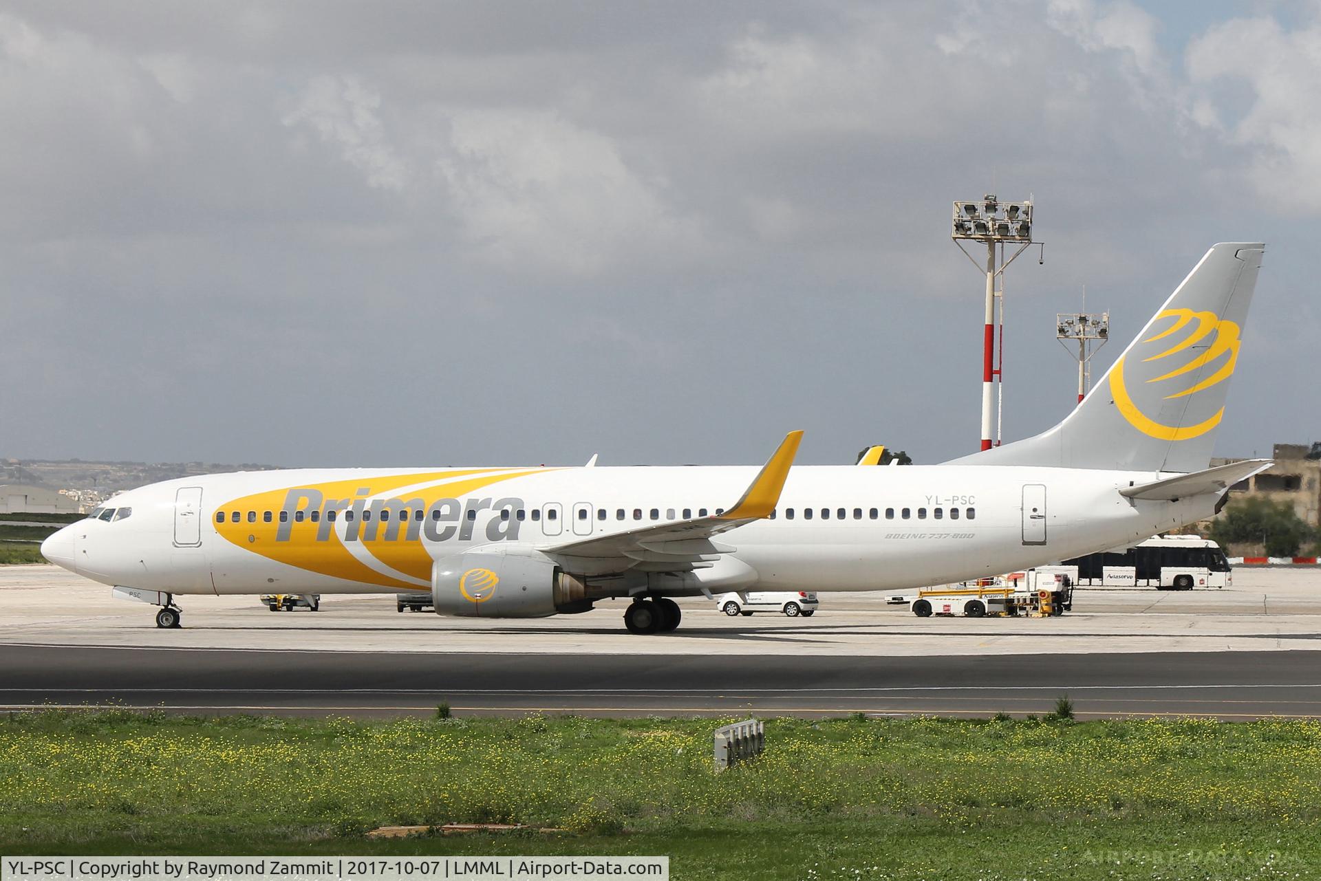 YL-PSC, 2002 Boeing 737-86N C/N 33419, B737-800 YL-PSC Primera