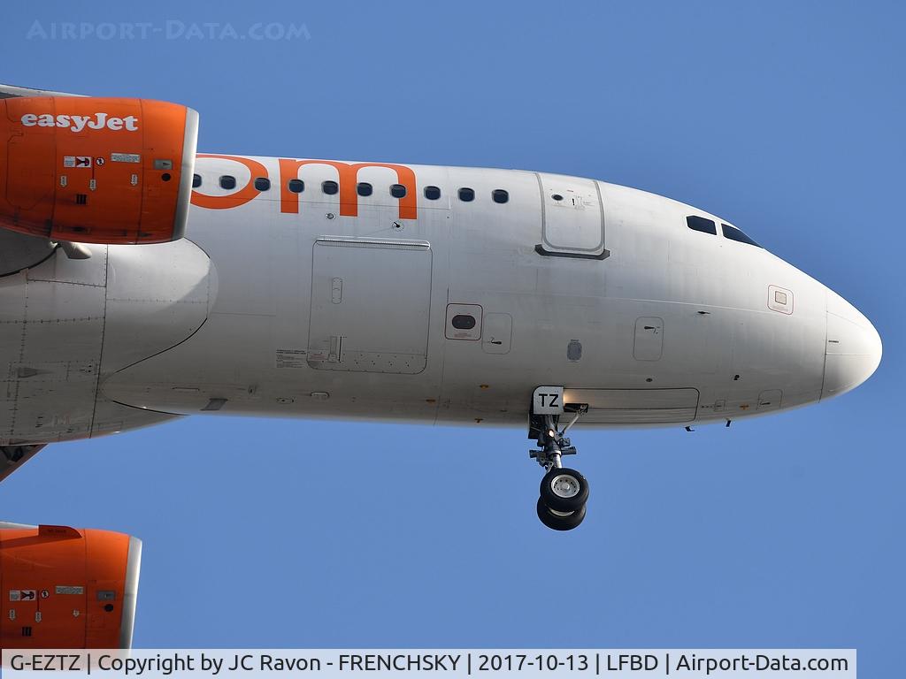 G-EZTZ, 2010 Airbus A320-214 C/N 4556, U21685 from Nice Cote d'Azur landing runway 23