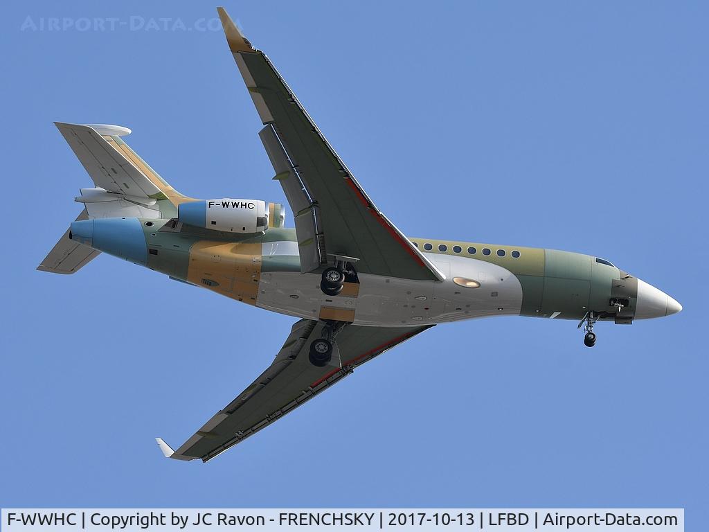 F-WWHC, 2011 Dassault Falcon 7X C/N 121, MEDOC 05 landing runway 23 (c/n: ???)