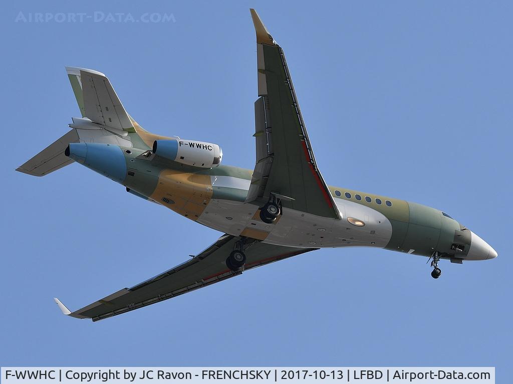 F-WWHC, 2011 Dassault Falcon 7X C/N 121, MEDOC 05 landing runway 23 (c/n: ???)