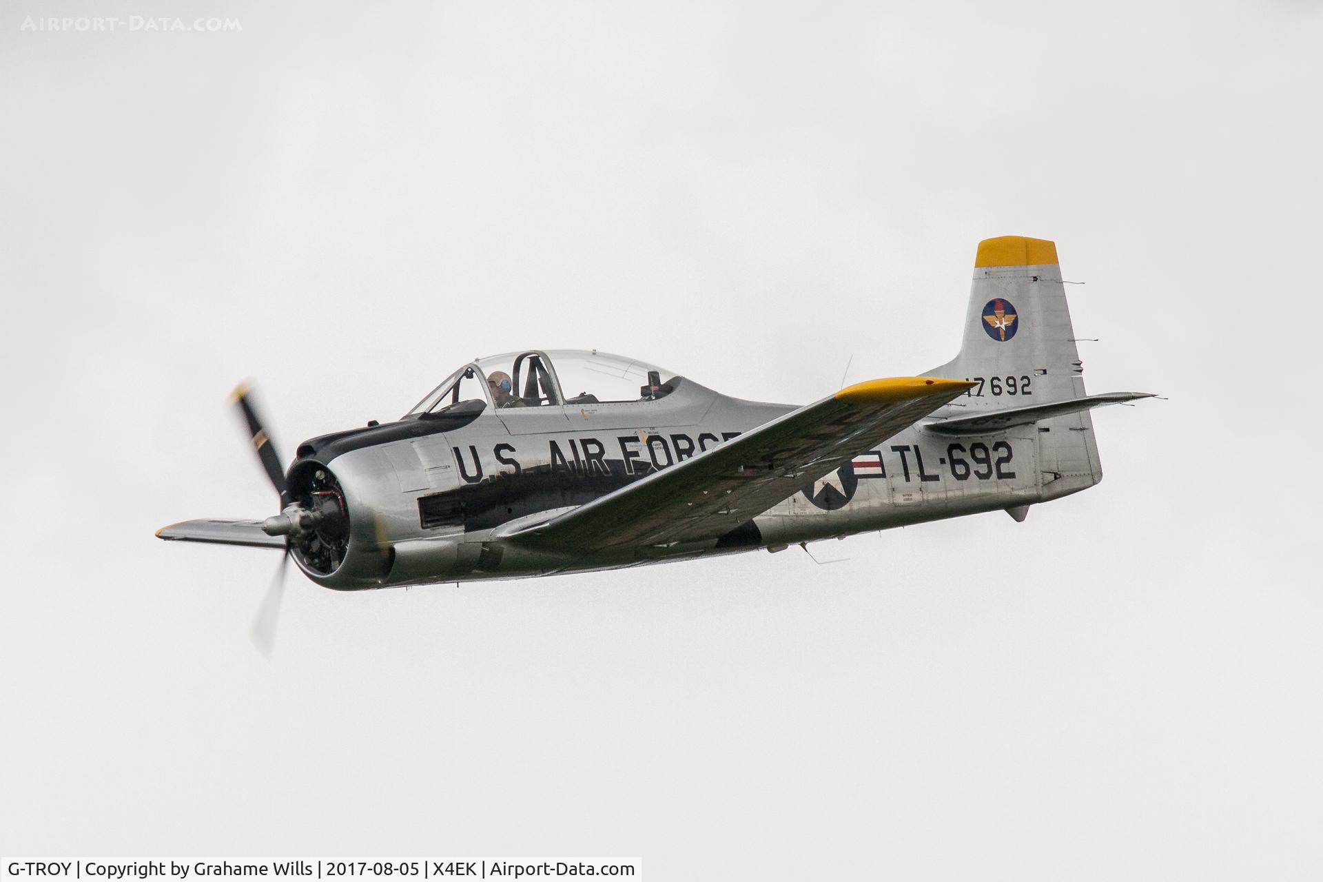 G-TROY, 1951 North American T-28A Trojan C/N 174-545, North American T-28A 17692/TL-692 (G-TROY) Groupe Fennec East Kirkby 5/8/17