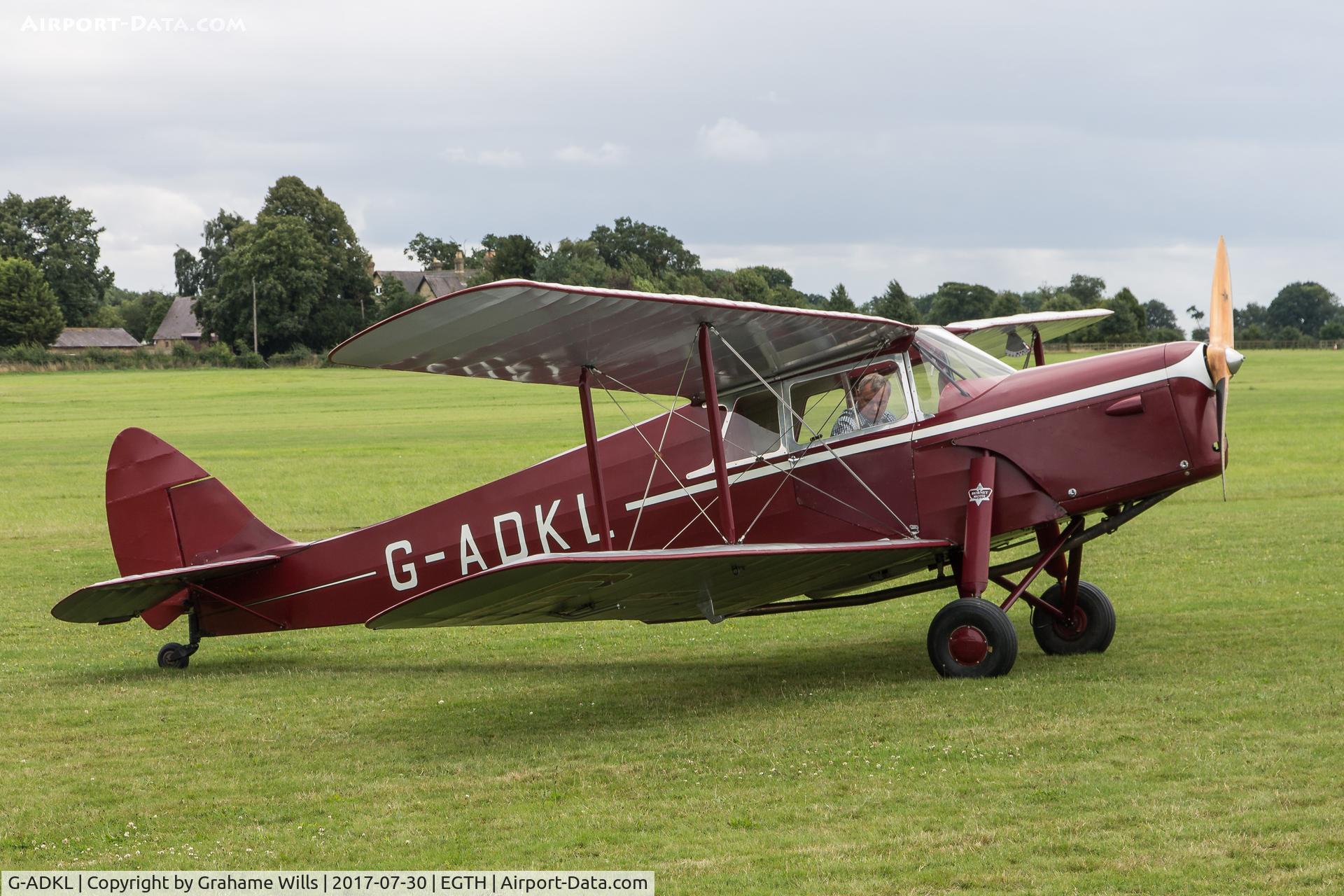 G-ADKL, 1935 De Havilland DH.87B Hornet Moth C/N 8035, De Havilland DH87B Hornet Moth G-ADKL Gathering of Moths Old Warden 30/7/17