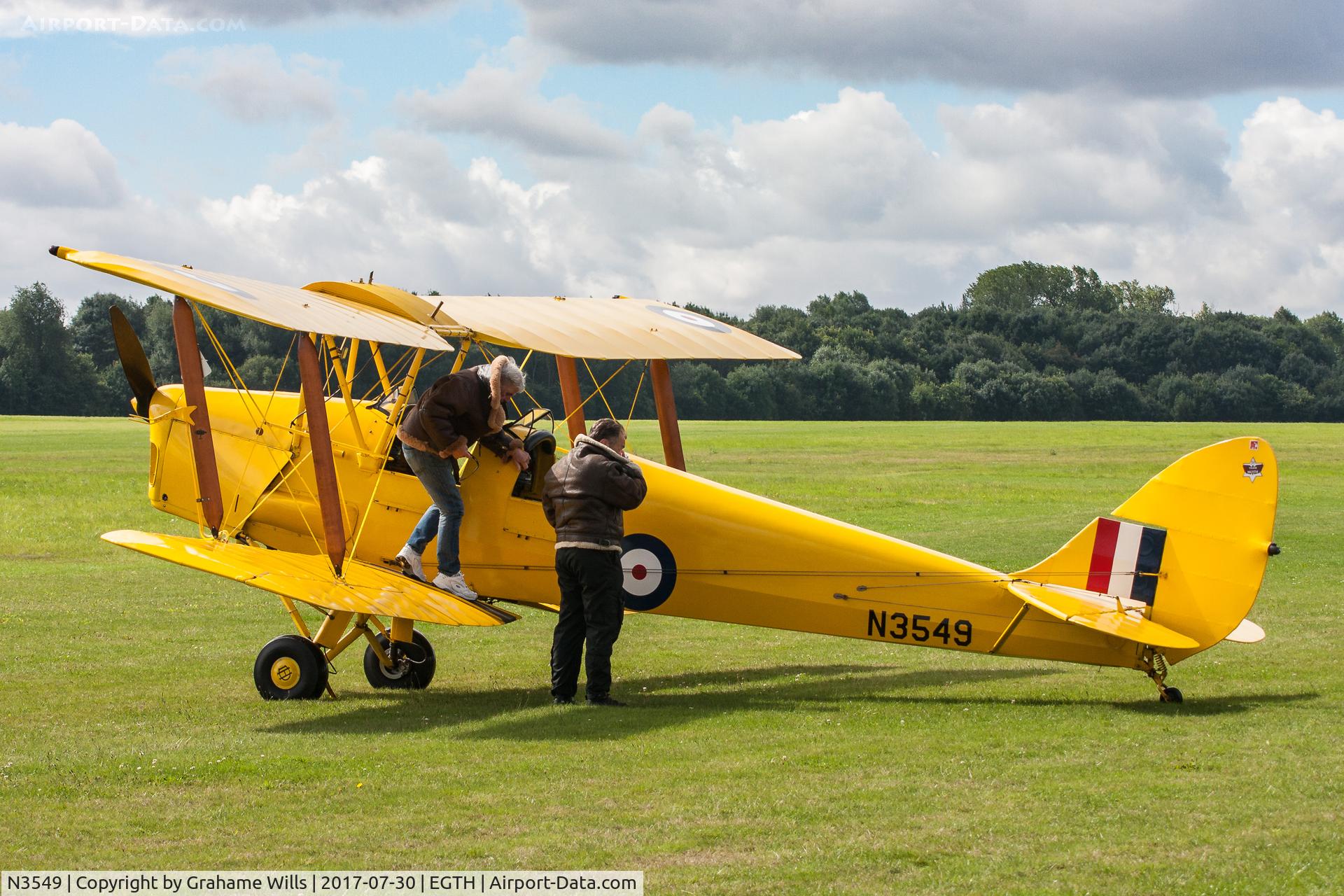 N3549, 1945 De Havilland DH-82A Tiger Moth II Tiger Moth II C/N 86554, De Havilland DH82A Tiger Moth N3549 Gathering of Moths Old Warden 30/7/17