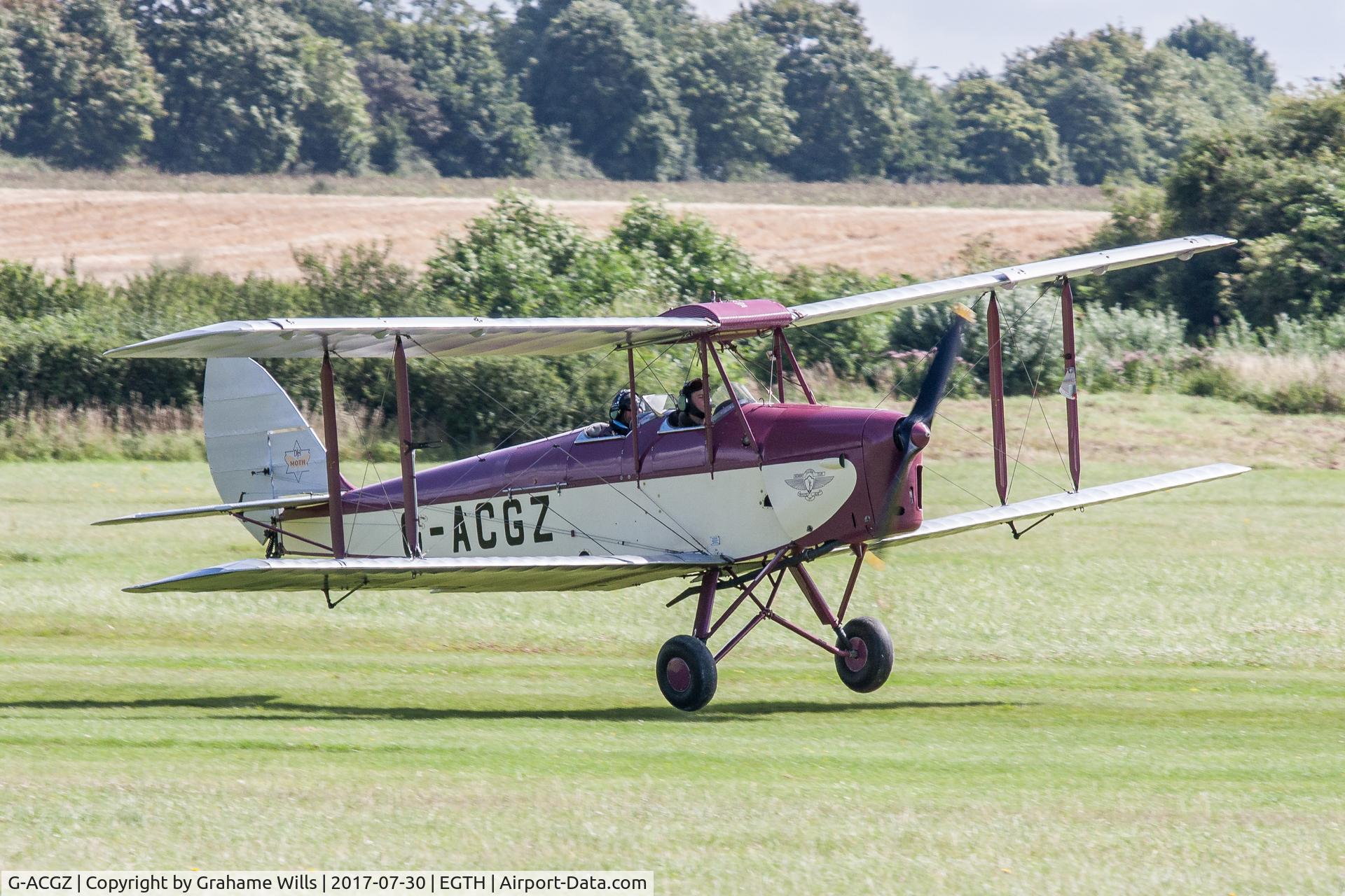 G-ACGZ, 1933 De Havilland DH-60G III Moth Major C/N 5030, De Havilland DH60G-III Moth Major G-ACGZ Gathering of Moths Old Warden 30/7/17