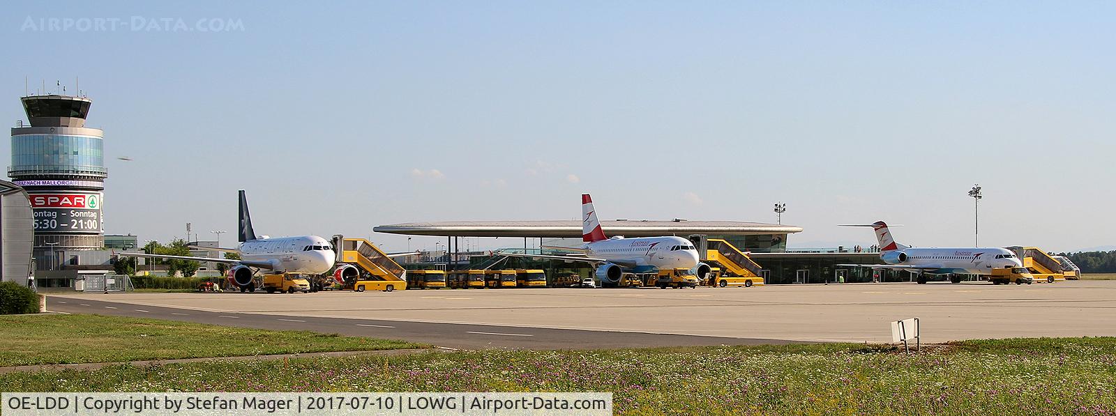 OE-LDD, 2005 Airbus A319-112 C/N 2416, Austrian Airbus A319-100 @GRZ (diversion VIE)