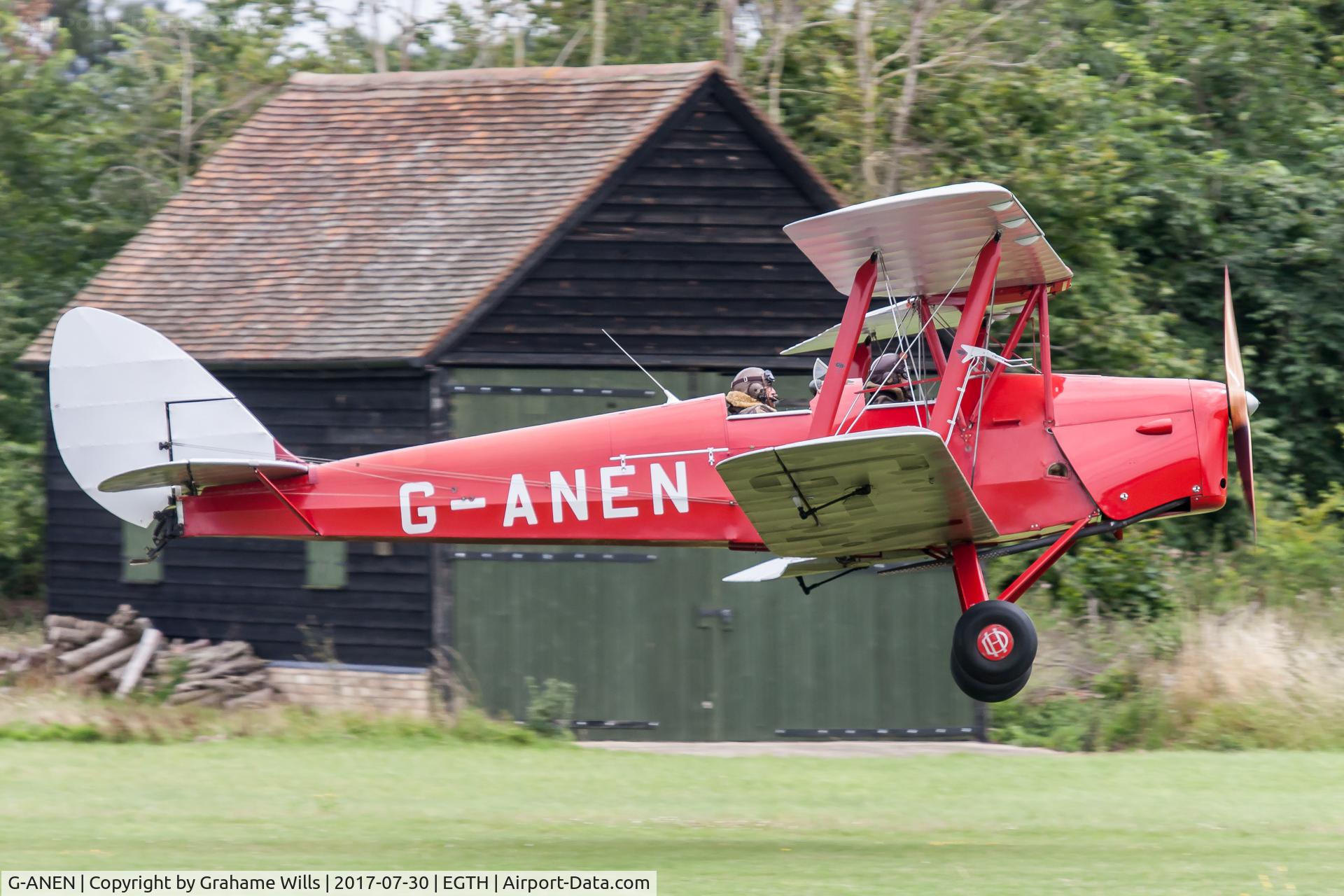 G-ANEN, 1942 De Havilland DH-82A Tiger Moth II C/N 85418, De Havilland DH82A Tiger Moth G-ANEN G-ANEN Group Gathering of Moths Old Warden 30/7/17