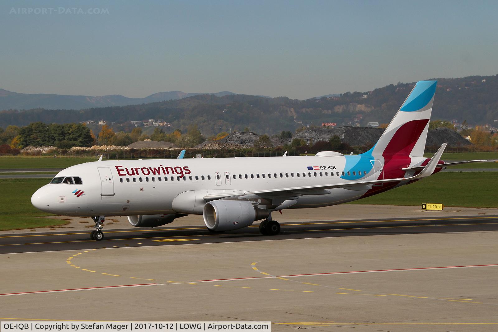 OE-IQB, 2016 Airbus A320-214 C/N 7012, Eurowings A320-200 @GRZ