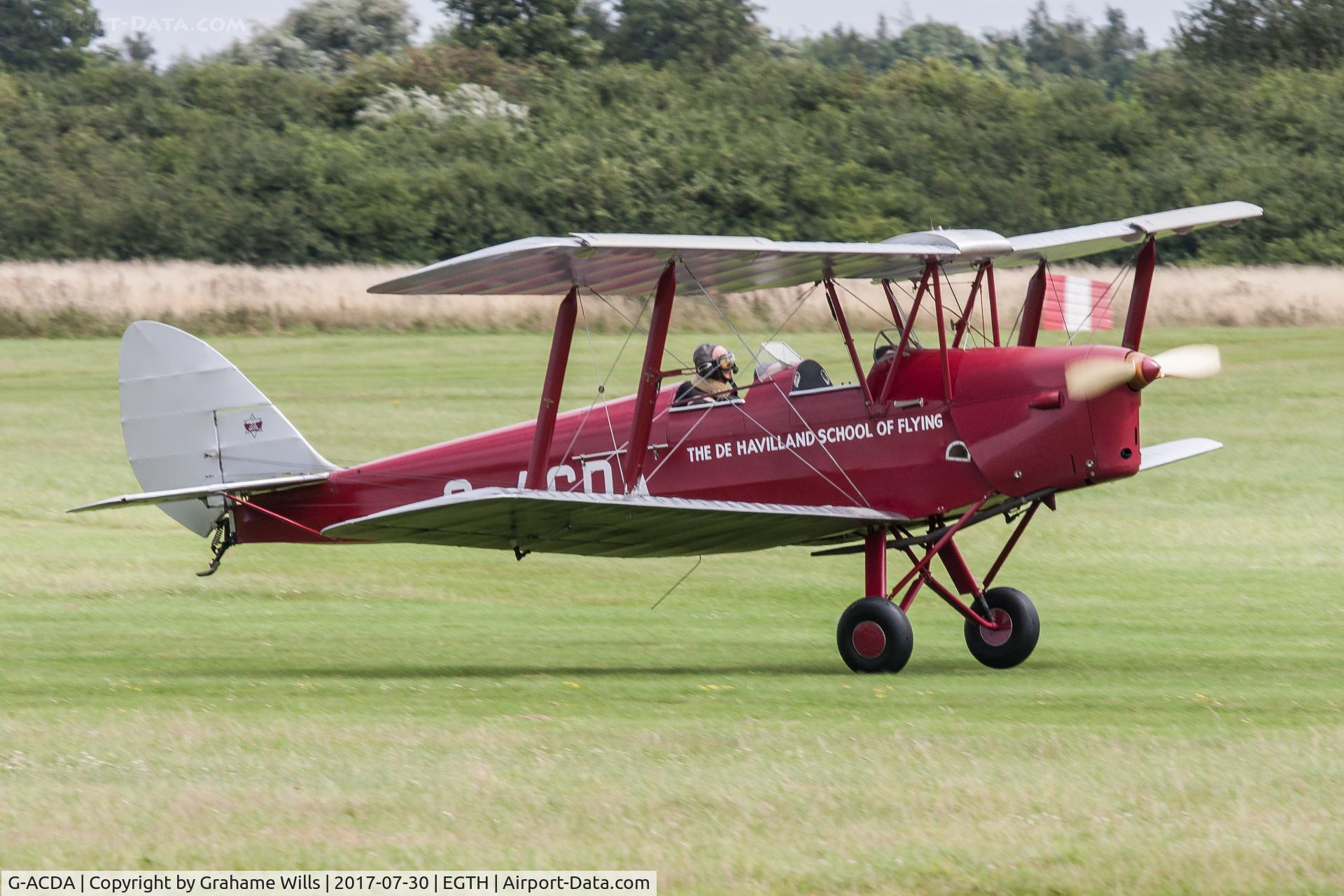 G-ACDA, 1934 De Havilland DH-82A Tiger Moth II C/N 3175, De Havilland DH82A Tiger Moth G-ACDA Gathering of Moths Old Warden 30/7/17