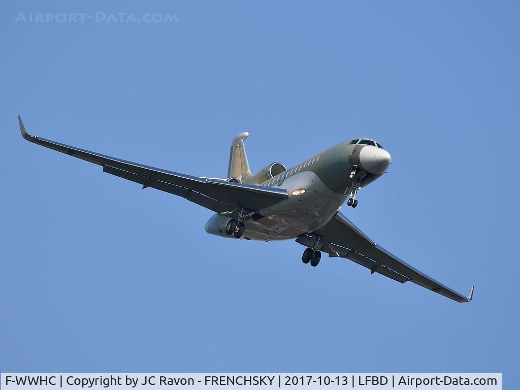 F-WWHC, 2011 Dassault Falcon 7X C/N 121, MEDOC 5 landing runway 23 (c/n:?)