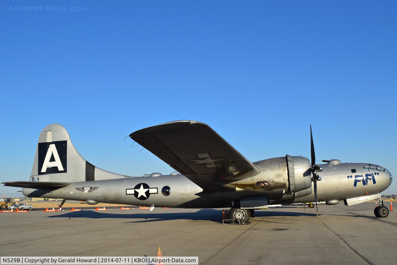 N529B, 1944 Boeing B-29A-60-BN Superfortress C/N 11547, Parked on the north GA ramp.